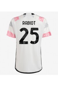 Juventus Adrien Rabiot #25 Jalkapallovaatteet Vieraspaita 2023-24 Lyhythihainen